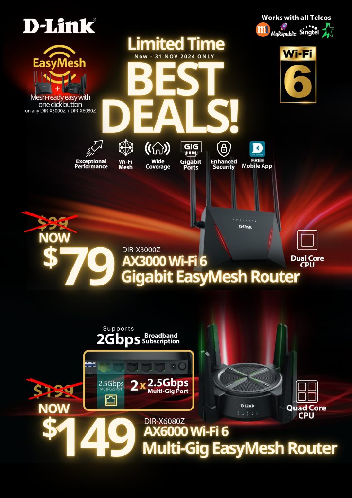 D-Link Routers Nov – Dec Promotion