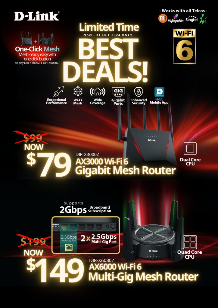 D-Link Routers Sep – Oct Promotion